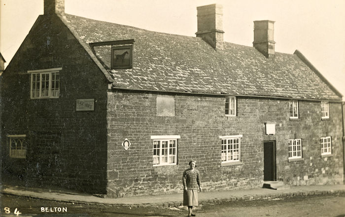 Black Horse pub, Belton-in-Rutland, c1920